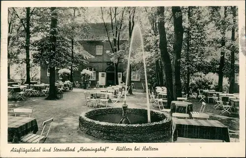 Hullern-Haltern am See Gasthaus Ausflugslokal und Strandbad Heimingshof 1954
