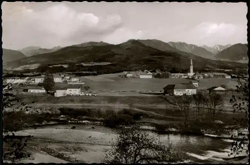 Ansichtskarte Traunwalchen-Traunreut Panorama-Ansicht 1963