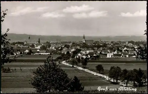 Ansichtskarte Altötting Panorama-Ansicht 1958