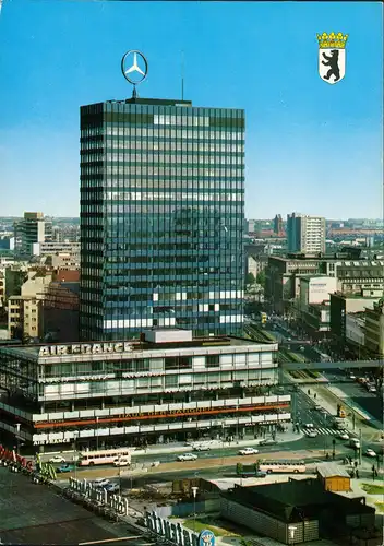Charlottenburg-Berlin Europa-Center aus der Vogelschau-Perspektive 1975