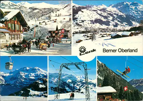 Ansichtskarte Lenk Umland-Ansichten Berner Oberland (Mehrbildkarte) 1981