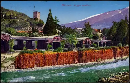 Cartoline Meran Merano Loggia pubblica, Südtirol Stimmungsbild 1927