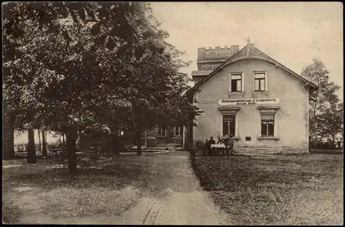 Ansichtskarte Börnchen-Bannewitz Lerchenberg Restauration 1921