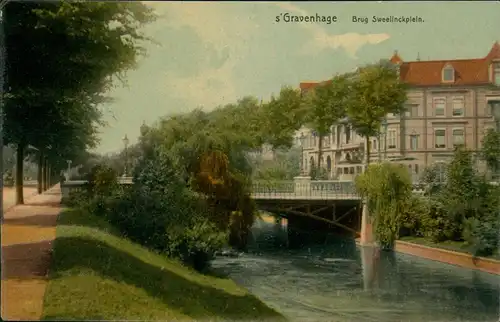 Postkaart Den Haag Den Haag Brug Sweelinckplein. 1911