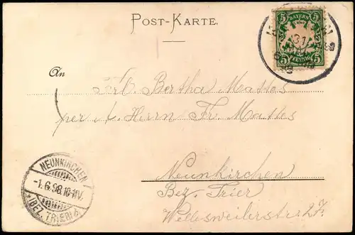 Ansichtskarte Kempten (Allgäu) Blick vom Lotterberg 1898
