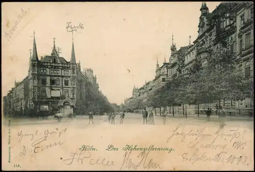 Ansichtskarte Köln Hohenzollernring, Straßen 1898