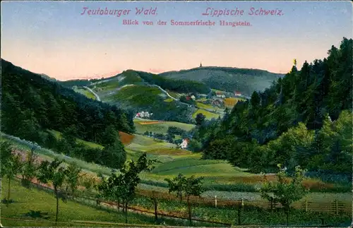 Ansichtskarte .Nordrhein-Westfalen Teutoburger Wald.Hangstein 1914