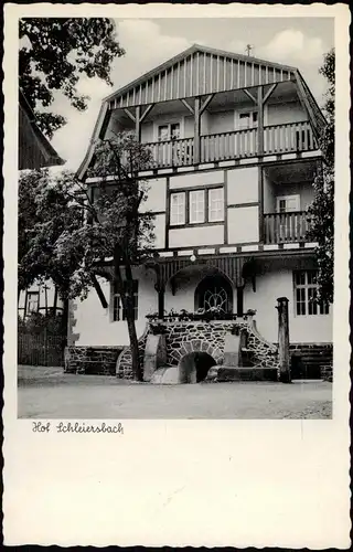 Ansichtskarte Fränkisch-Crumbach Hof Schleiersbach 1958