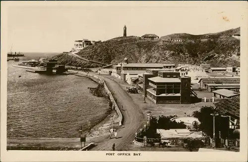 Postcard Aden Jemen عدن Post Office Bay 1926