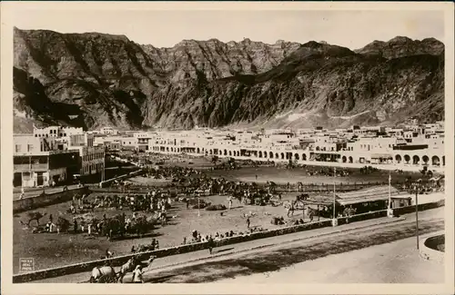 Postcard Aden Jemen عدن Blick auf Wohnsiedlung 1926