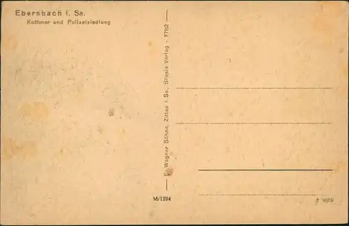 Ebersbach/Sa.-Ebersbach-Neugersdorf Kottmar, Fabrik und Polizeisiedlung 1929