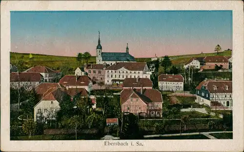 Ebersbach/Sa.-Ebersbach-Neugersdorf Stadtpartie Umgebindehäuser 1918
