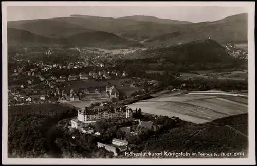 Ansichtskarte Königstein (Taunus) Luftbild vom Flugzeug 1931