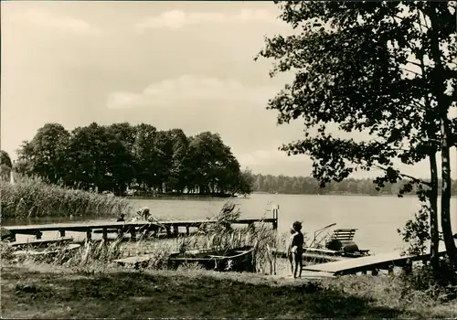 Ansichtskarte Klein Köris-Groß Köris Am Klein Köriser See - Trettboot 1968