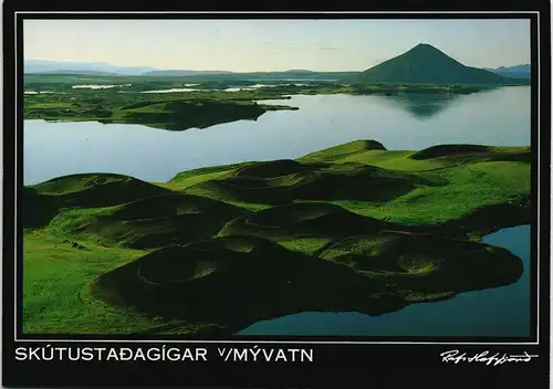 Island allgemein-Island Iceland Lake Mývatn area See Seen-Landschaft 1990