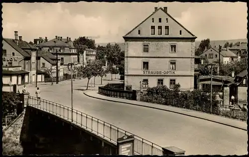 Ansichtskarte Heidenau (Sachsen) Müglitzbrücke, Straße - Straube Optik 1960