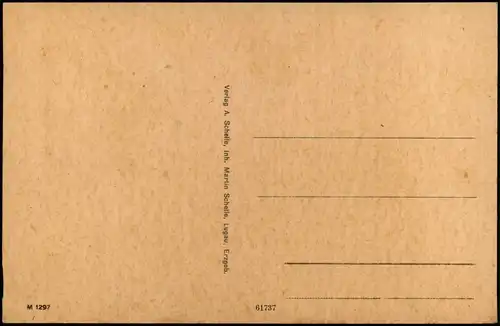 Ansichtskarte Lugau (Erzgebirge) Stadtbank Sparkasse und Feurwache 1934