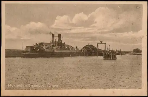 Masnedø Masnedo Vordingborg Orehoved Færgen Dampfer Steamer Hafen 1913