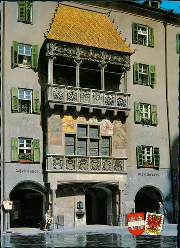 Ansichtskarte Innsbruck Goldenes Dachl, Haus-Ansicht 1987
