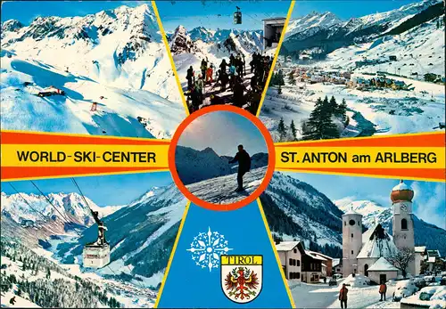 St. Anton am Arlberg Umland-Ansichten Mehrbildkarte Winter-Ansicht 1973