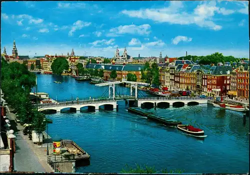 Amsterdam Amsterdam Panorama-Ansicht Magere Brug over de Amstel 1970