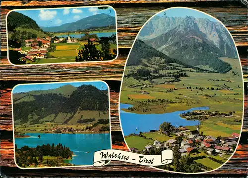 Walchsee Mehrbildkarte Walchsee, Campingplatz, Kaisergebirge 1980