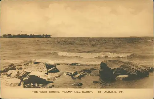 Postcard Saint Albans The West Shore 1928