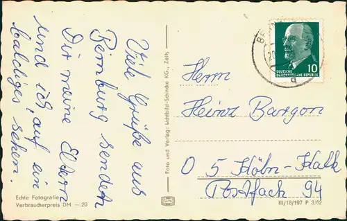 Bernburg (Saale) Kurhaus Straßen Partie a.d. Kuranstalt zur DDR-Zeit 1962