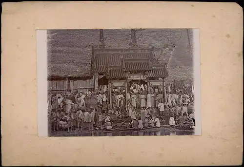 Foto  China Trachten 中國 Tempel 1907 Privatfoto Foto