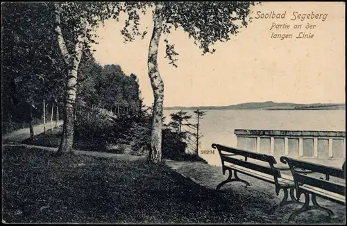 Ansichtskarte Bad Segeberg Partie an der langen Linie 1911