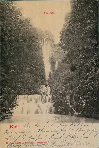 Bad Wilhelmshöhe-Kassel Cassel Kaskaden - Wasserfall Waterfall 1901