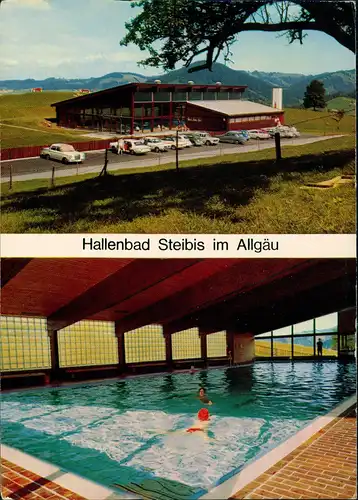 Steibis-Oberstaufen Hallenbad Steibis im Allgäu Innen und Außen 1971