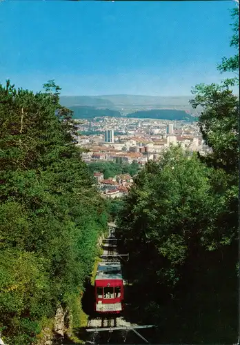 Biel Bienne Panorama-Ansicht Drahtseilbahn Biel-Magglingen  Bienne-Macolin 1975