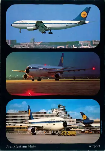 Flughafen-Frankfurt am Main Flughafen Airport, Flugzeuge der Lufthansa 1980
