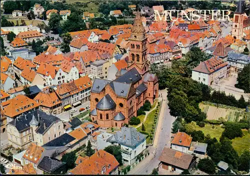 CPA .Frankreich MUNSTER (Haut-Rhin) Luftbild Luftaufnahme 1978