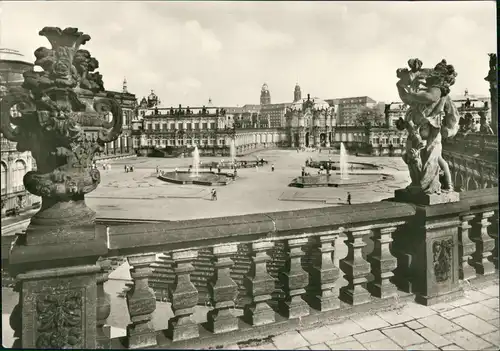 Ansichtskarte Innere Altstadt-Dresden Dresdner Zwinger 1977