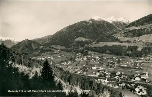 Kolbnitz Panorama-Ansicht mit Danielsberg und Reißeckgruppe in Kärnten 1960