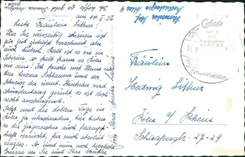 Ansichtskarte Bad Nenndorf Luftbild Luftaufnahme 1956/1955