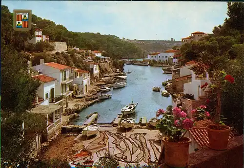 Postales Santanyi Santanyí Cala Figuera Bucht mit kleinen Häusern 1983