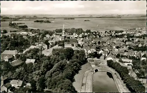 Tönning (Amt Eiderstedt) Luftbild Ortsansicht  Flugzeug aus, Luftaufnahme 1962