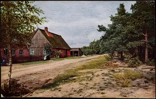 Facsimile Ölgemälde, Marke Schlangenkönigin" Heidehäuser 1913