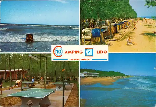 .Italien Italia CAVALLINO (VENEZIA) Camping NSU Lido (Mehrbild-AK Italien) 1970