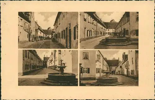 Ansichtskarte Augsburg 4 Bild Fuggerei - Brunnen 1938