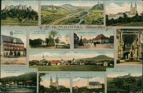 Ansichtskarte Bad Staffelstein MB Das Maintal 1914