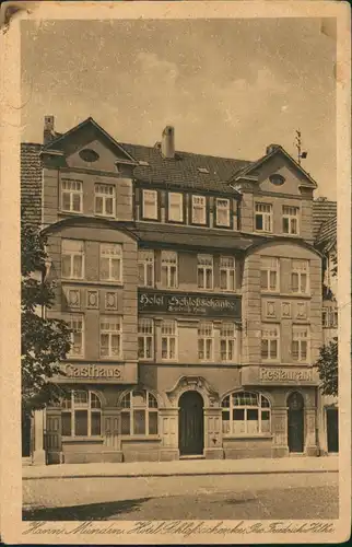 Ansichtskarte Hann. Münden Hotel Schloßschänke 1928