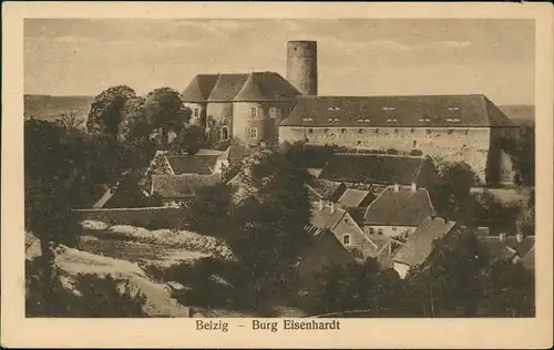 Ansichtskarte Bad Belzig Burg Eisenhardt 1928  gel. 1965