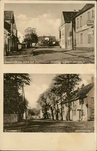 Erxleben 2 Bild: Poststraße, Hörsigerstraße und Breitestraße 1940