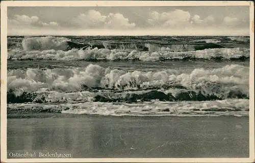 Postcard Bodenhagen Bagicz Wellenspiel b. Kolberg 1930