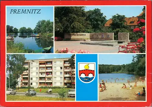 Premnitz Ernst-Thälmann-Platz Odf-Gedenkstätte, Bunsenstraße, Freibad  1988