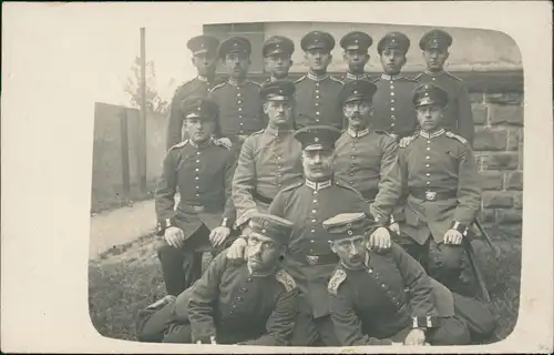 Soldaten Gruppenbild ca. 1. Weltkrieg Soldiers  World War I. 1915 Privatfoto